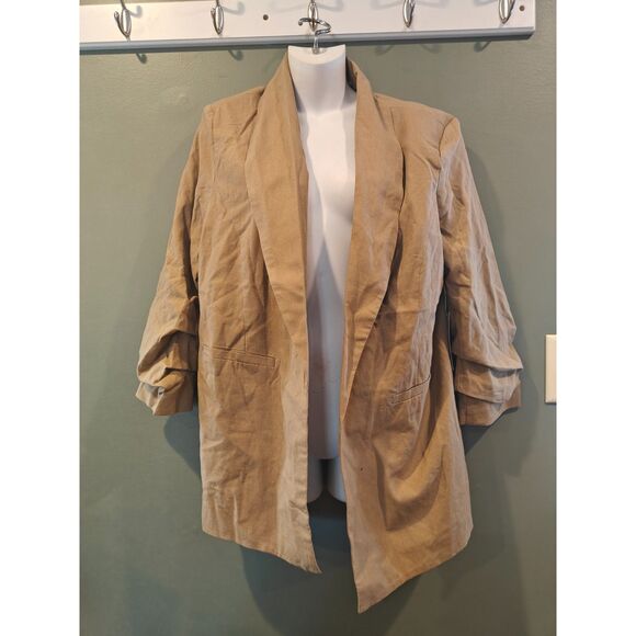 dictionary Jackets & Blazers - stitch fix dictionary josephine ruched sleeve blazer brown large